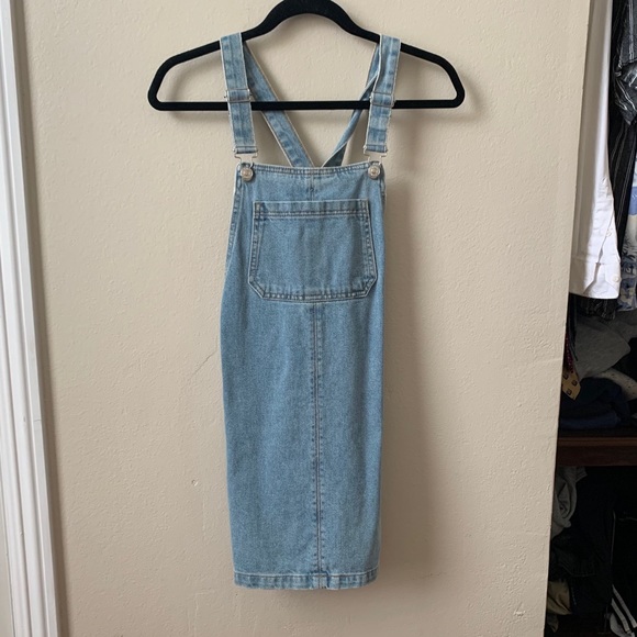Topshop denim pinafore dress - Picture 2 of 4